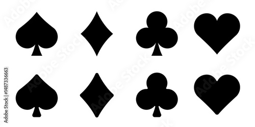 Playing card symbol. Card symbol.