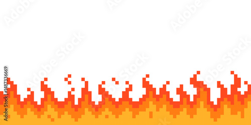 Fire pattern pixel. Fire pixel