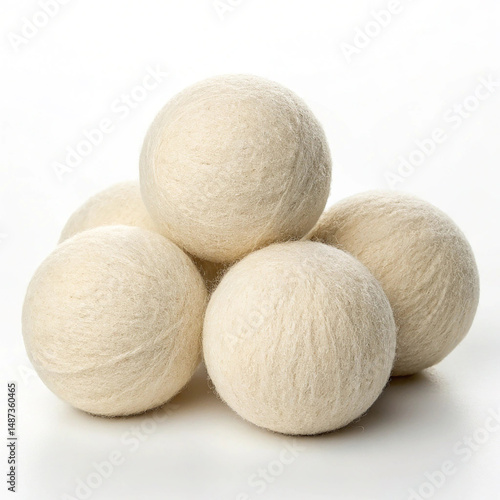 Wool dryer ball set natural fabric softening