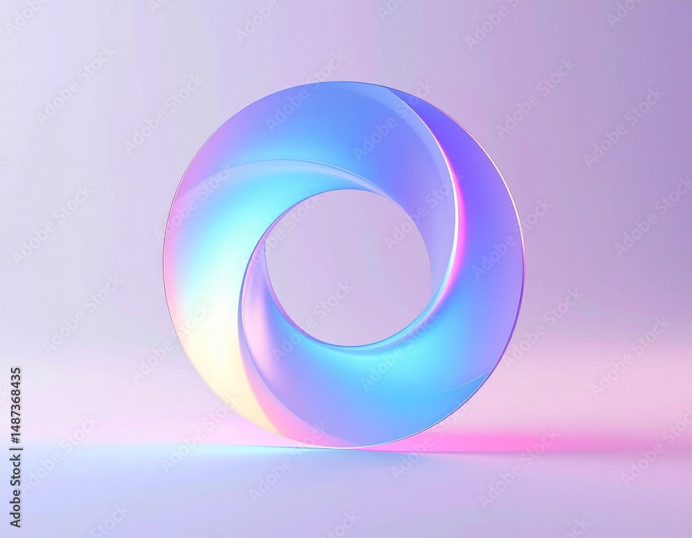 Obraz premium 透明感のある虹色のガラスの背景