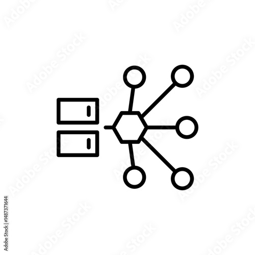 Data aggregation icon