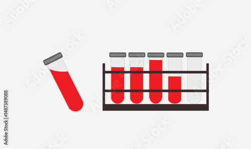 Blood test tubes