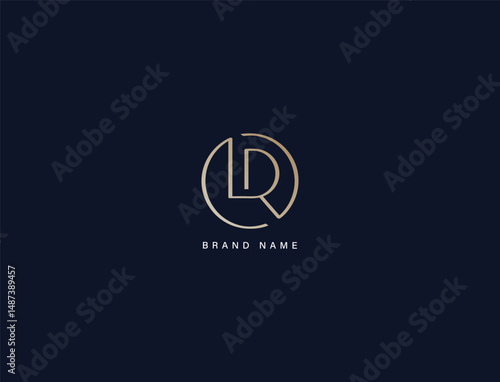 Unique lr luxury brand logo design, rl modern, rl minimal, lr initials