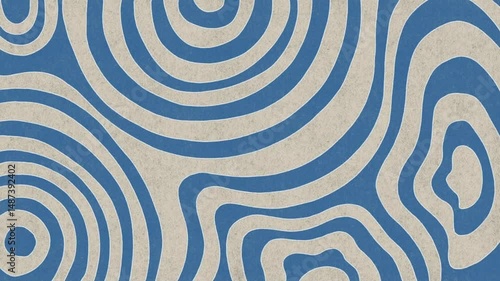 A playful abstract doodle animation featuring hand-drawn sketch lines, twisted curves, and a random pattern style.