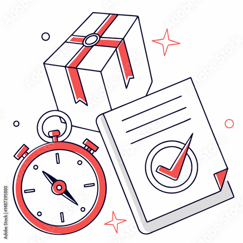 order tracking design vector white background