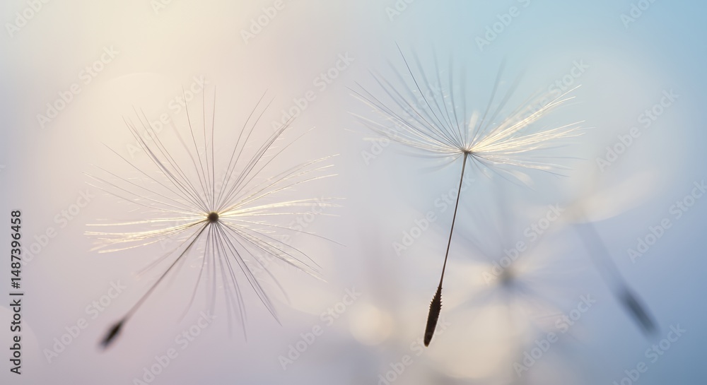 Obraz premium Dandelion Seed Abstract Nature