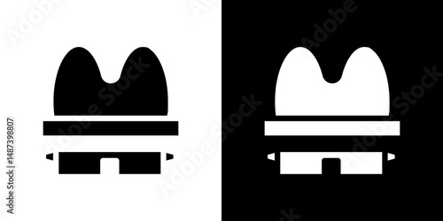 Spy icon in solid flat trendy design style.
