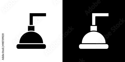 Shower icon in solid flat trendy design style.