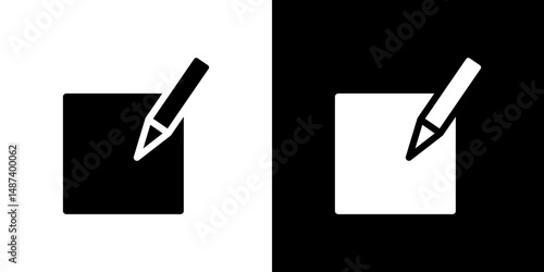 Register icon in solid flat trendy design style.