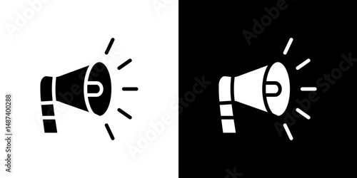 Promotion icon in solid flat trendy design style.