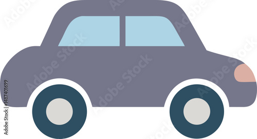 vector cartoon car
