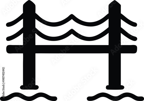 vector illustration of a bridge