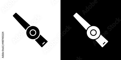 Kazoo icon in solid flat trendy design style.