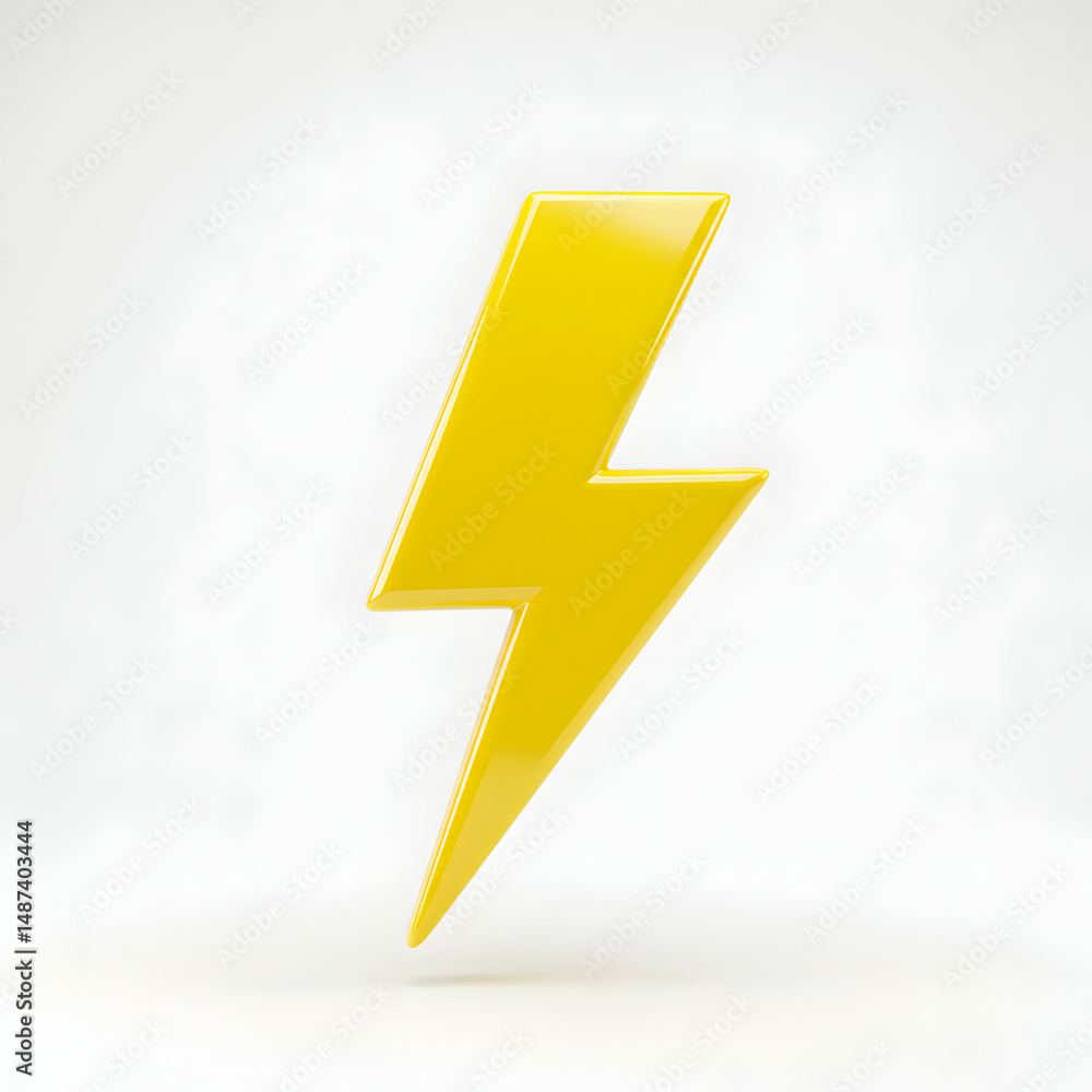 Yellow Lightning Bolt Icon Power Energy Symbol Yellow Lightning Bolt Icon Power Energy Symbol
