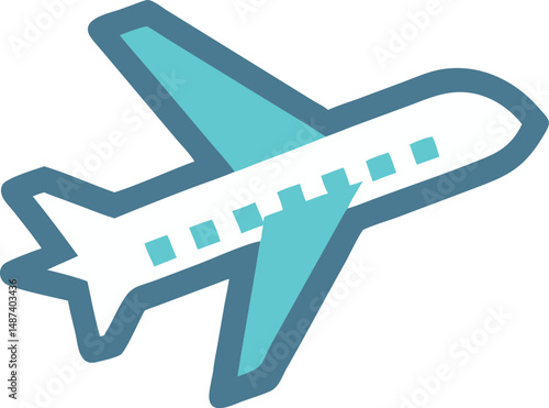 Commercial Airplane Flying in the Sky Travel Concept