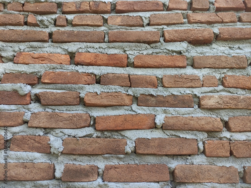 Obraz premium Traditional red brick wall