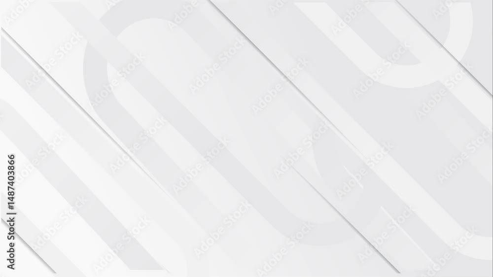 White and grey abstract background design. Geometric stripe line art design. Premium stripe texture video animation