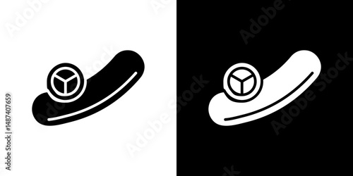 Cucumber icon in solid flat trendy design style.