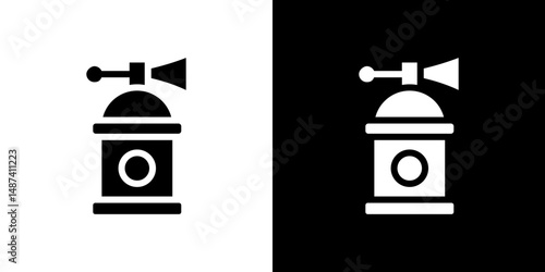 Air horn icon in solid flat trendy design style.
