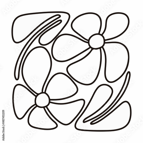 colouring pictures of various flowers