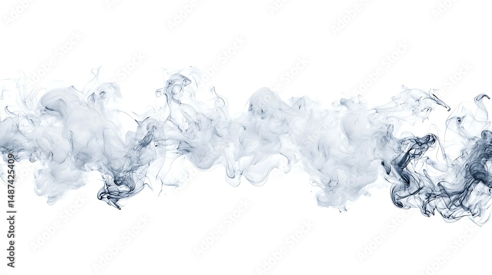 Abstract Blue and White Smoke Texture on Dark Background Abstract Blue and White Smoke Texture on Dark Background