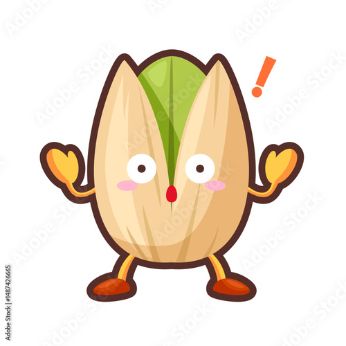 驚くピスタチオのキャラクター