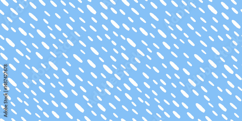 Small dash pattern. Simple Rain Background. Hand drawn Diagonal raindrop. Abstract drops geometric pattern. Vector illustration.