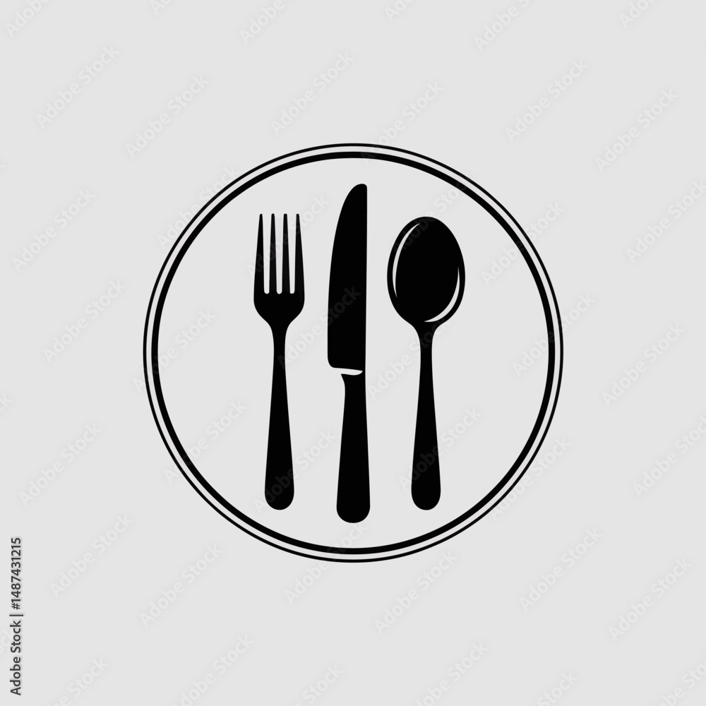 Fork and spoon logo and vector template
Fork and spoon logo and vector template