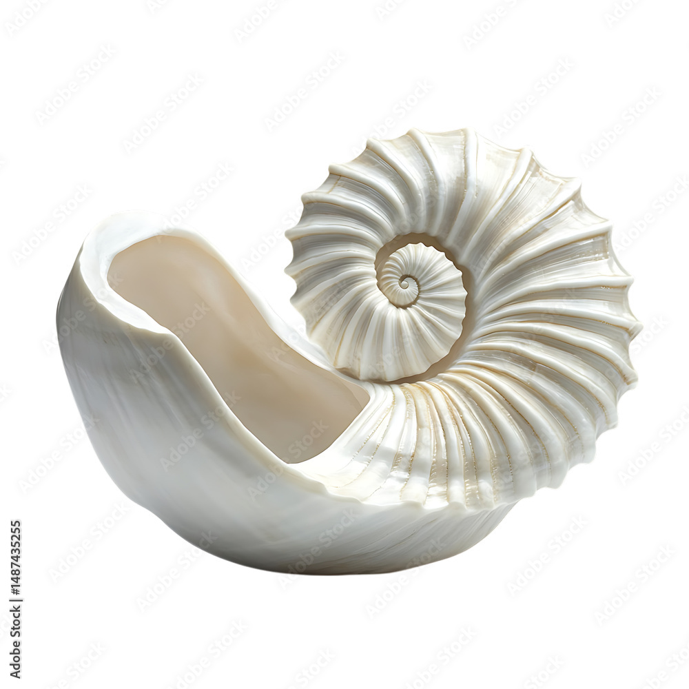 Obraz premium Decorative ocean conch shell perfect for beach themed designs