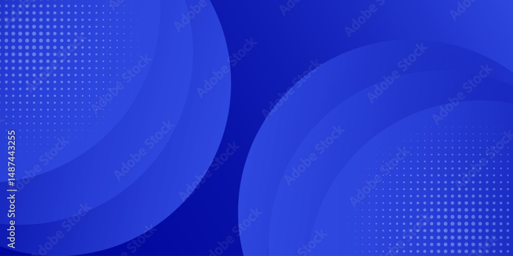 Fototapeta premium Abstract blue color background. Blue circle background. Vector Illustration