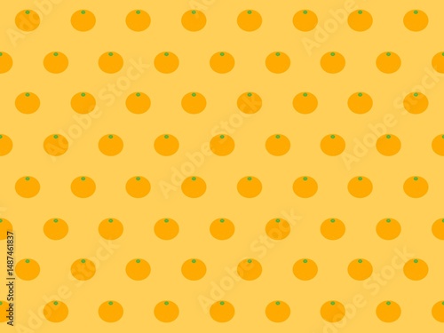 ミカンのシームレスパターン　A-3'