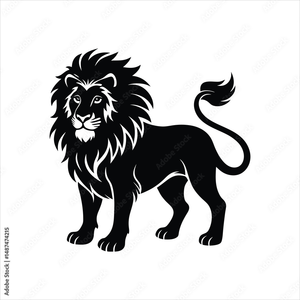 Fototapeta premium lion vector illustration