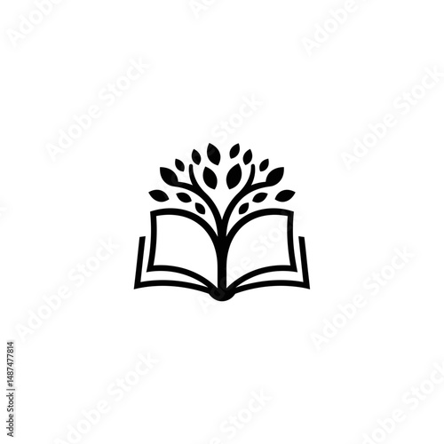 Book of Knowledge: A stylized logo, embodying the fusion of nature and knowledge, reveals an open book sprouting a flourishing tree. Symbolizing the growth of wisdom and the pursuit of education.