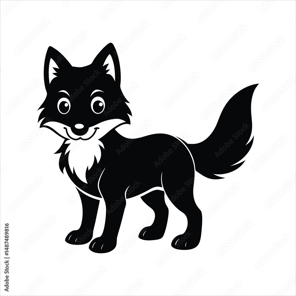 Obraz premium vector illustration of a Wolf
