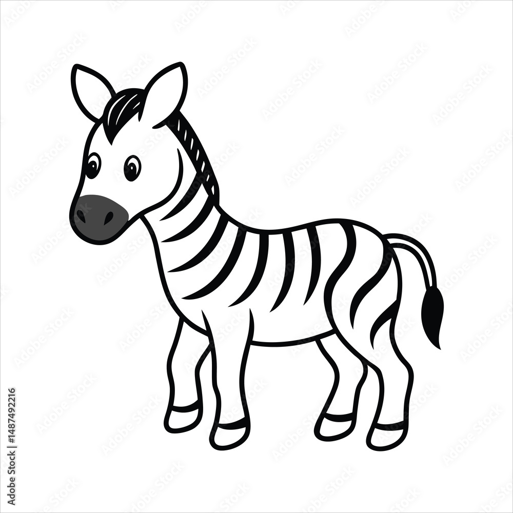 Fototapeta premium zebra vector illustration