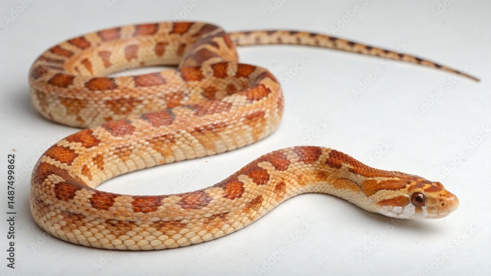 Obraz premium Corn Snake on studio background