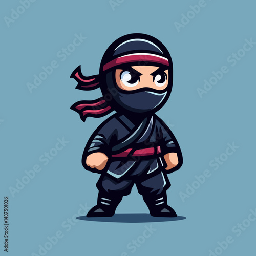 Ninja Mascot character logo for esport avatar illustration artwork badge emblem gaming profilepic ninjaart conceptart digitalart modern fantasy combat warrior japanese samurai assassin