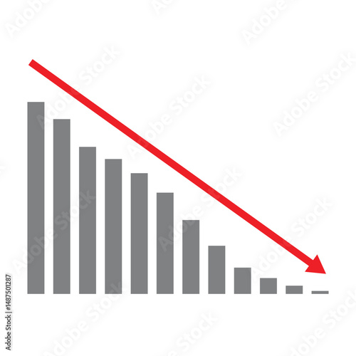 Stock icon on white background. flat style. financial market crash icon for your web site design, logo, app, UI. graph chart downtrend symbol. chart going down sign. Vector Illustration . EPS 10 . Free Download Stock icon on white background. flat style. financial market crash icon for your web site design, logo, app, UI. graph chart downtrend symbol. chart going down sign. Vector Illustration . EPS 10 . - GFXLoad