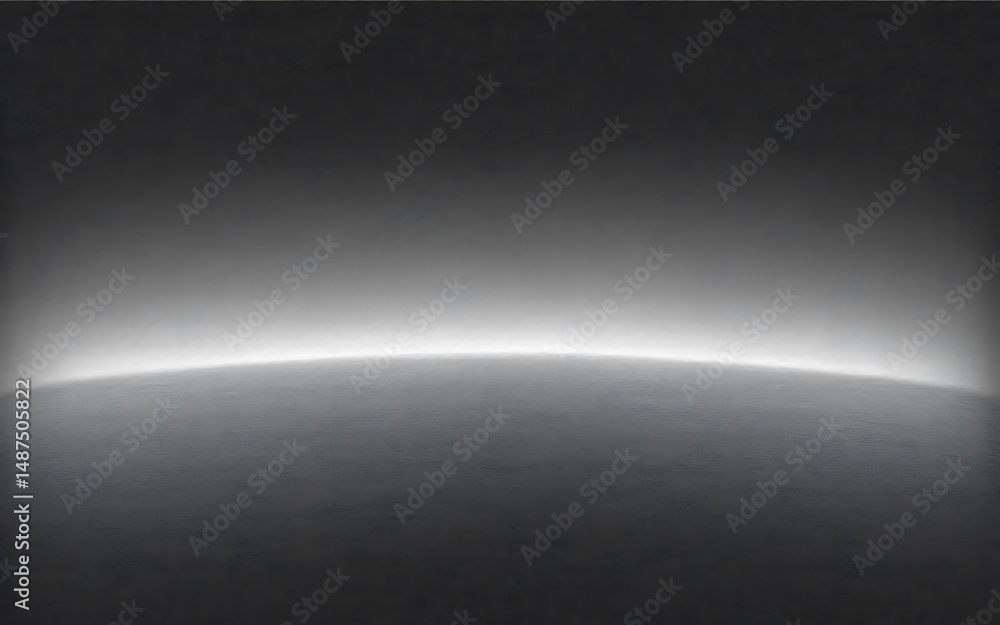Abstract Dark Grey Background Subtle Light Horizon Illustration Abstract Dark Grey Background Subtle Light Horizon Illustration