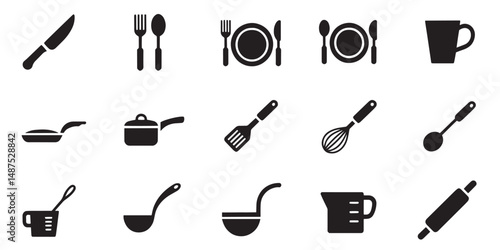Whimsical Kitchen Creatures Vector.
