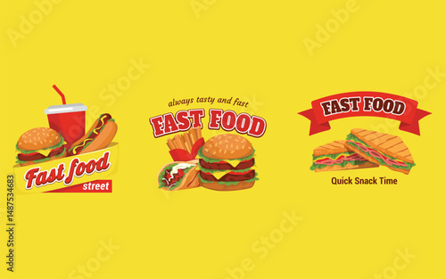 Pizza and Fries Icon, Fast Food Logo Design, Tasty Snack Symbol, Junk Food Emblem, Pizza Slice Illustration, French Fries Icon, Fast Food Combo Logo, Quick Bite Symbol, Takeaway Food Icon, Street Food