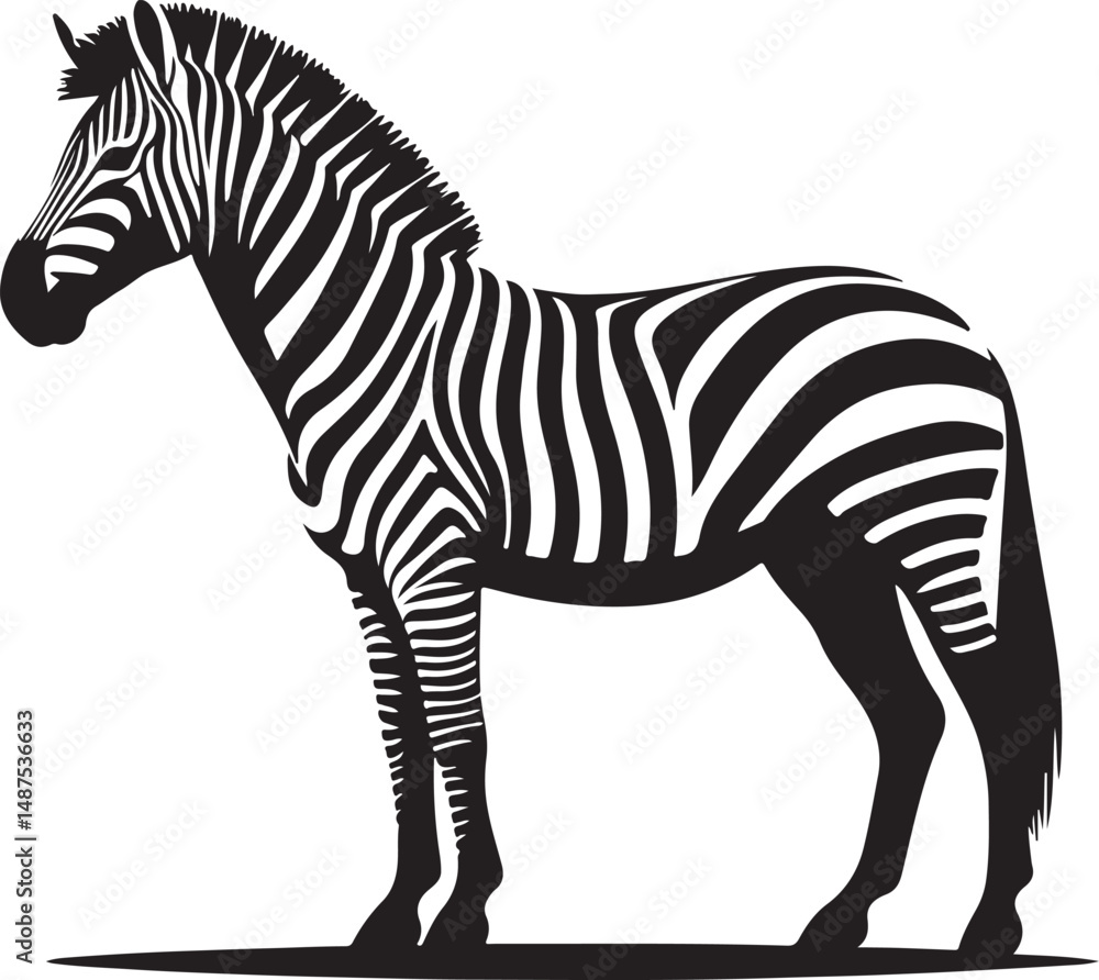 Fototapeta premium a zebra vector