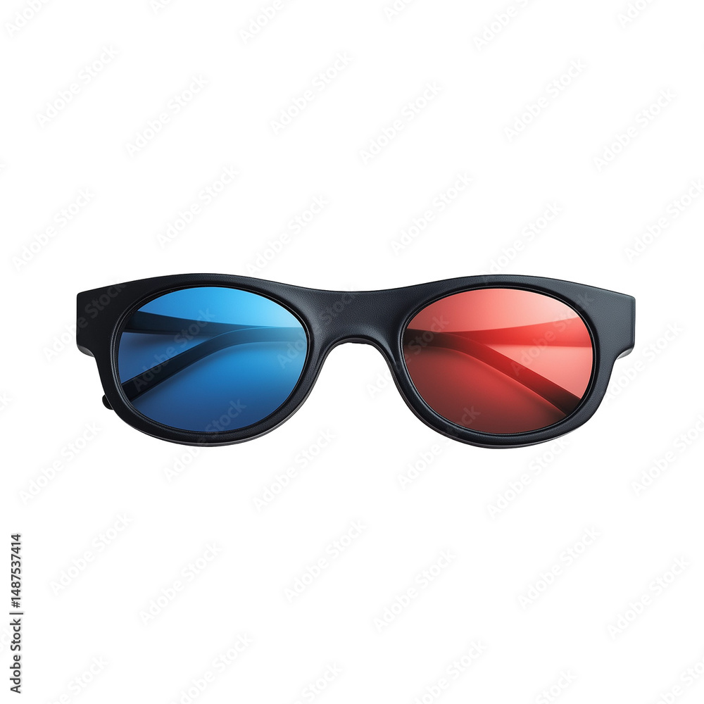 3D Movie Glasses with Transparent Background 3D Movie Glasses with Transparent Background