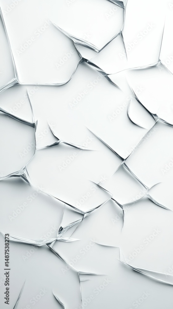 Abstract white surface, fractured, sharp lines. Abstract white surface, fractured, sharp lines.