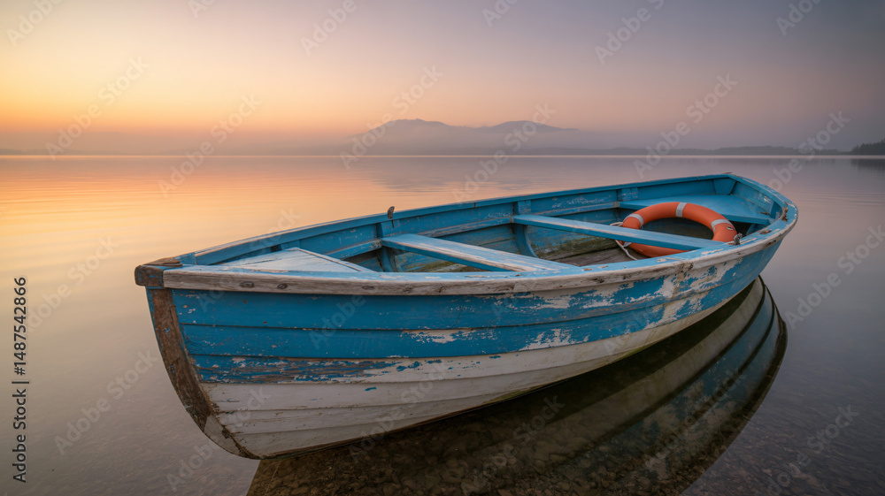 Fototapeta premium A peaceful lakeside scene