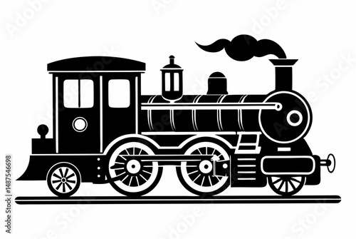 vintage radio  silhouette vector illustration