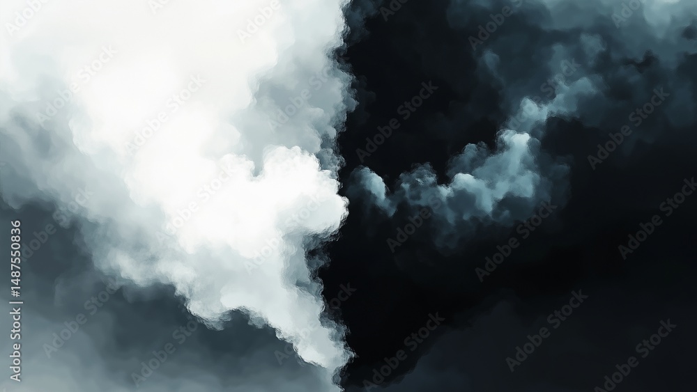 Fototapeta premium Symbolic Imagery of Light and Darkness,Mental Health