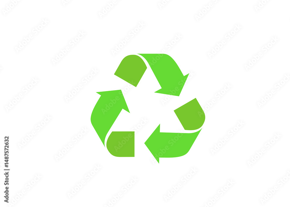 Fototapeta premium recycle symbol isolated on transparent background. Reducing, Recycling, Reusing Symbol PNG 
