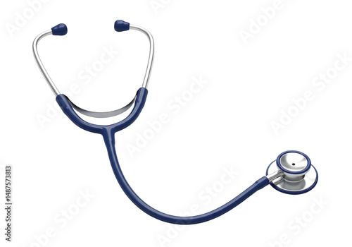 Medical Stethoscope Blue Diagnostic Tool Healthcare Equipment Hospital Doctor Nurse Examination