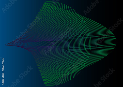 Abstract blue background with lines